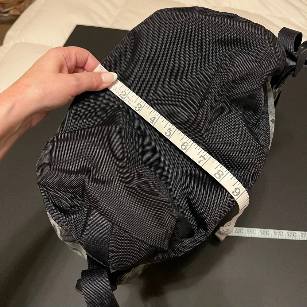 Stussy Camo backpack Original Gear, grey/black 14”x15”x9”